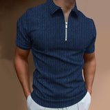 Polo Shirts Slim-Fit Short-Sleeved Stripes