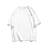 Couple's Three-Dimensional Letter Short Sleeve T-shirt Men's Summer Loose round Neck Half Sleeve Student Cotton Casual