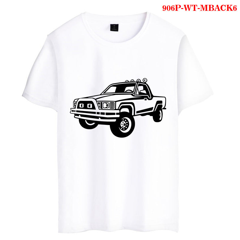 Back to the Future Costume Printed Men's and Women's T-shirt Summer Short Sleeve