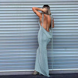 Music Festivals Rave Outfits Dress Summer Sexy Backless Slim Fit Dress