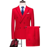 Double Brewed Seersucker Suit Men's Three-Piece Suit