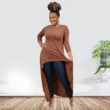 Women Plus Size Midi Dresses Stretch Knitted Loose Dress