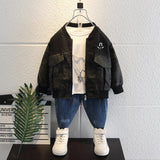 Toddler Boys Jackets Children's Clothing Boys' Jacket Spring and Autumn Clothing Baseball Uniform
