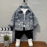 Toddler Boys Jackets Boys' Denim Jacket Spring and Autumn Baby