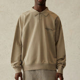 Essentials Polo Shirt Foot of God Long Sleeve Lapel T-shirt