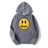 Smiley Face Hoodie Smiley Print Loose Men's Women's Pullover Hoodie
