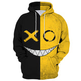 Smiley Face Hoodie Spring and Autumn Smiley Face Digital Printing Leisure Sports