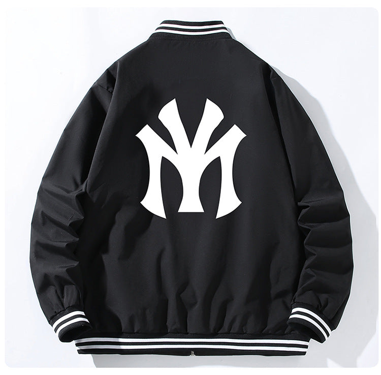 Blackair Jacket Baseball Collar Jacket Casual Loose