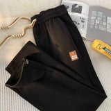 Men Sweatpants Straight Draping Effect Girls Casual Trousers