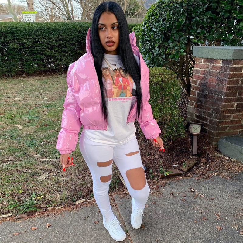 Women Plus Size Jeans Ripped Slim Fit Denim Skinny Pants