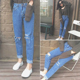 Anime Print Jeans Denim Pants Anime Print Loose Trousers for Men