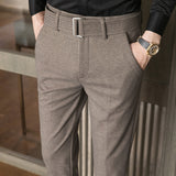 Men Trousers Casual Suit Pants