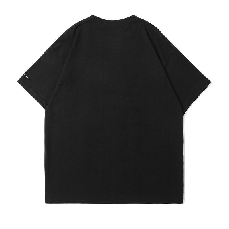 Men's T Shirt Summer Casual Tops Cartoon Rice Pink Printed Short Sleeve T-shirt Men's round Neck Half Sleeve Trendy Loose Half Sleeve T-shirt