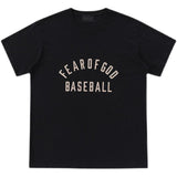 Fog Essentials Tshirts Fear Of God Fog Main Line Baseball Letter High Street Loose Hip Hop Short Sleeve T-shirt Men and Women