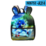 Sonic Backpack Hedgehog Sonic Rabbit Ears Children's Schoolbag Backpack