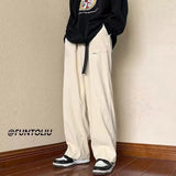 Men Cargo Pants Overalls Men's Straight-Leg Pants Tall Trousers