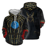 Men Spider Hoodie 3D Printed Cardigan Hoodie