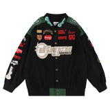 Blackair Jacket Vintage Embroidered Racing Suit Jacket Baseball Uniform