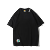 Man Summer T Shirt Cartoon Smiley Print