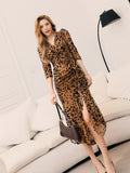 Beth Dutton Yellowstone Dresses Winter Autumn Midi Dresses V-neck Dress Sheath Mid-Length Skirt