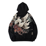 Varsity Jacket Nine-Tailed Fox Embroidered Hoodie