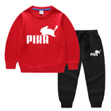 Children Pokemon Pikachu Hoodie & Pant Set Two-Piece Cotton Sweater Set