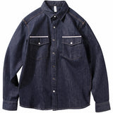 Denim Shirts Denim Shirt Men Long Sleeves Outerwear Casual Jacket Men