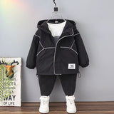 Boy Jacket Boys' Coat Spring and Autumn Children's Hoodie Jacket Autumn Shell Jacket Fried Street Fashionable