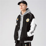 Dodgers Letter Man Jacket Outfit Senior Jackets Varsity Baseball College Coat Men's Spring and Autumn Loose