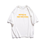 Men's T-shirt Trendy Letter Short-Sleeved T-shirt Baby Boy and Girl Summer Cotton Loose Crew Neck Casual T-shirt Tee