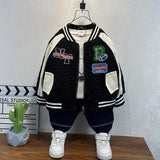 Toddler Boys Jackets Boy's Autumn Coat Baseball Uniform