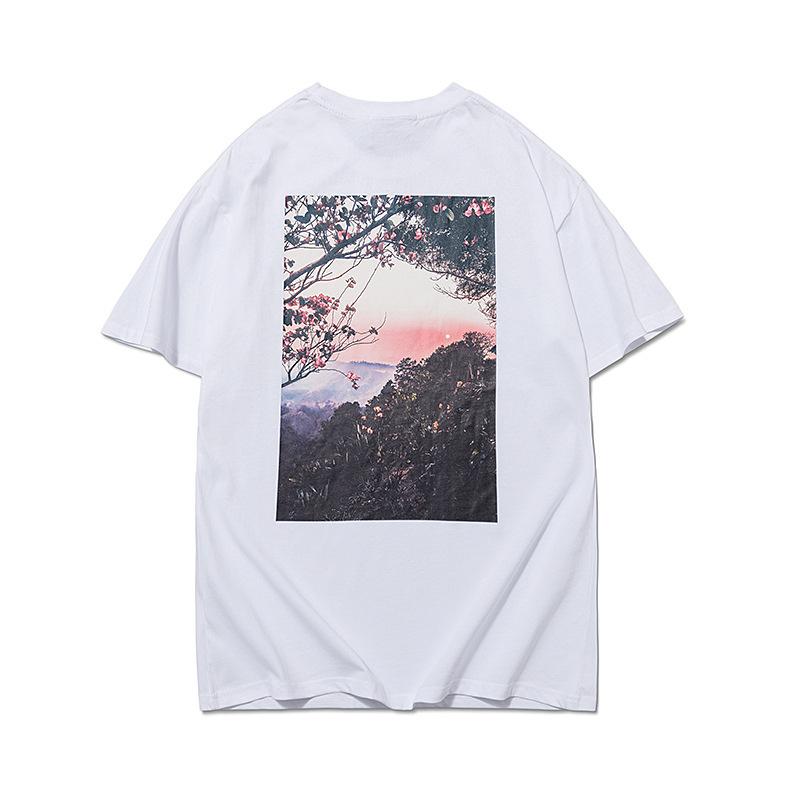 Fog T Shirt MultiLine Floral Printed Men's and Women's ShortSleeved Tshirt Fear Of God