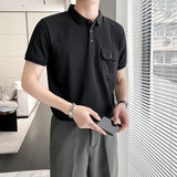 Men Polo Shirts Lapel T-shirt
