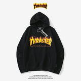 Thrasher Hoodie Autumn and Winter Leisure Men's and Women's Hoodie