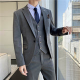 Seersucker Suit Set Three-Piece Set