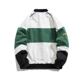 Blackair Jacket Vintage Casual Multicolor Embroidered Baseball Collar Cotton Jacket