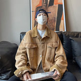 Denim Shirts Denim Jacket Men's Loose Spring and Autumn Workwear Jacket