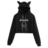 Dreamwastaken Men's Novelty Hoodies Dream Merch Shirt Fashion Navel Hooded Sweater