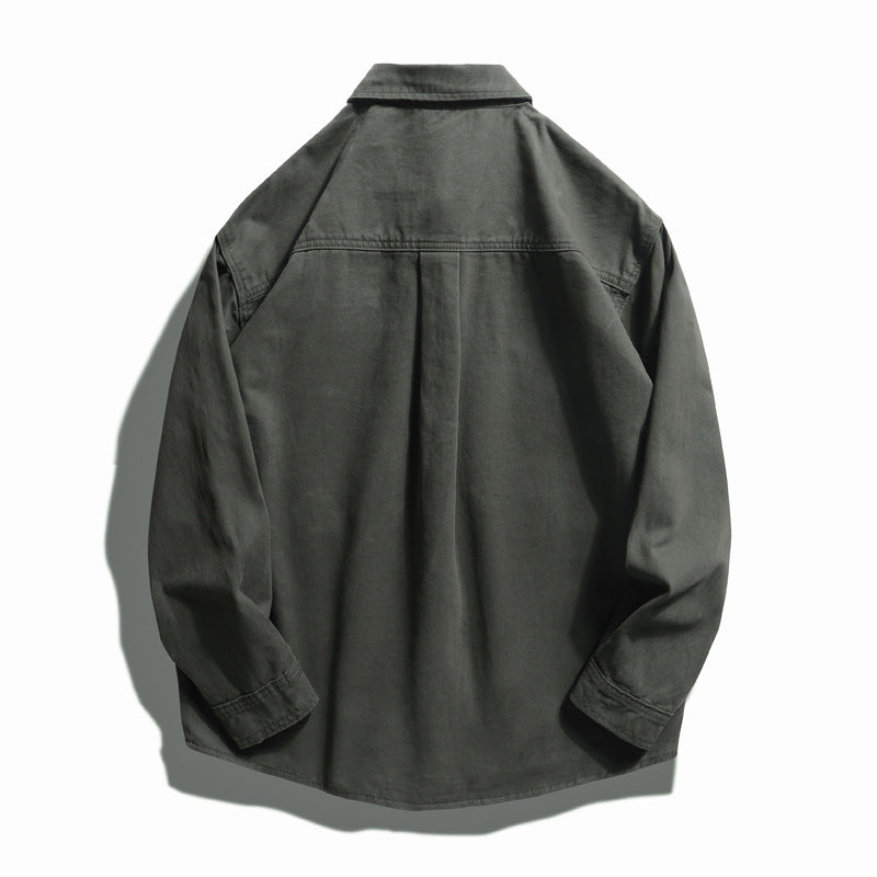 Denim Shirts Spring Loose Long Sleeve Denim Shirt Coat