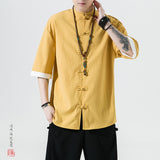 Men's T-Shirt Summer Solid Color Short Sleeve Shirt