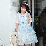 Gothic Lolita Harajuku Style Clothing Lolita Dress JSK Summer Cute Princess Dress Chiffon