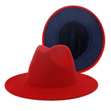 Walter White Fedora Woolen Hat Double-Sided Felt Hat Autumn Winter Retro Fedora Hat