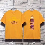 In Memory of Kobe T Shirt Commemorative Kobe Basketball Clothes No. 24 Loose Large Size Cotton