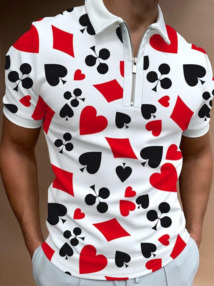 Polo Shirts Men's Polo Shirt Loose T-shirt Short Sleeve Men
