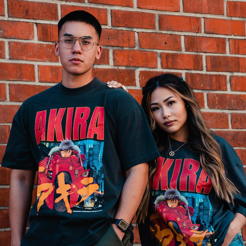 Akira T Shirt Vintage Day Man Print Short Sleeve T-shirt Men and Women