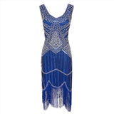 The Great Gatsby Dresses Vintage Sequined Tassel Dress Beaded