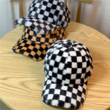 Vintage Check Baseball Cap