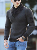 Men's Sweater Pullover Long Sleeve Turtleneck Sweater
