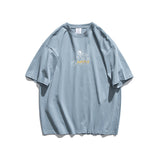 Men's T-shirt Hip Hop Couple Outfit Summer Simple Printed Fashion Brand Retro Loose Short Sleeve T-shirt for Men