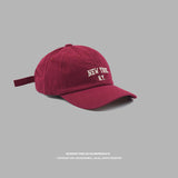 Yankee Baseball Cap Embroidered Baseball Cap Women's Cotton Sunshade Hat Men's Autumn and Winter